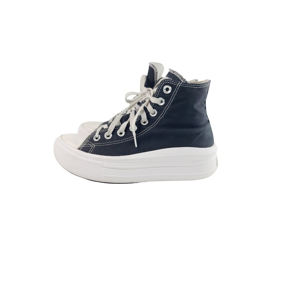 Converse, Durable Canvas Upper, Casual‎ High Top Sneakers Women, Size 8 Black